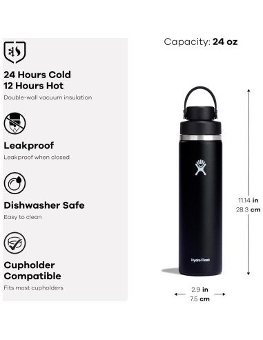 Botella de Agua Hydro Flask 709 ml Acero Inoxidable Verde Aloe