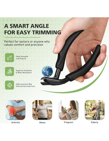 Cortauñas Curvados Baluca para Uñas Gruesas - Mango Largo