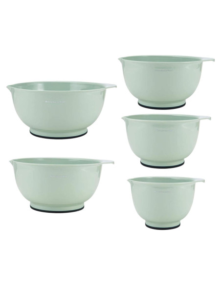 Set de 5 Cuencos de Mezcla KitchenAid 4.7L Pistacho