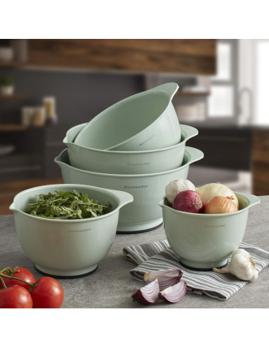 Set de 5 Cuencos de Mezcla KitchenAid 4.7L Pistacho