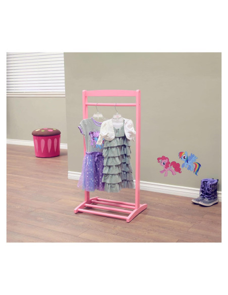 Perchero para Ropa de Niños Frenchi Furniture Rosa 50x40x110cm