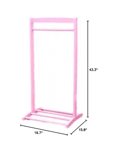 Perchero para Ropa de Niños Frenchi Furniture Rosa 50x40x110cm