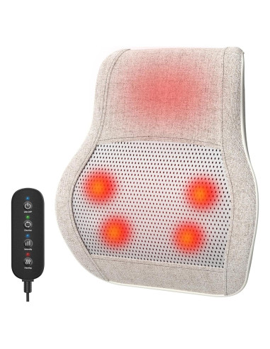 Masajeador de Espalda Shiatsu Ekmoey con Calor 3D Ajustable