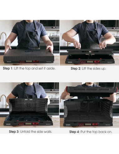 Deshidratador de Alimentos Brod & Taylor Sahara 7 Estantes Acero Inoxidable
