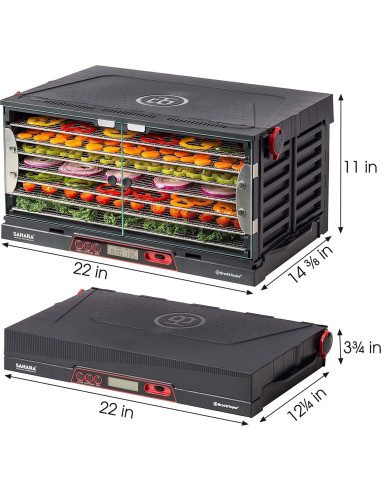 Deshidratador de Alimentos Brod & Taylor Sahara 7 Estantes Acero Inoxidable