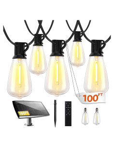 Luces de Cadena Solares Bdrofn 30+2 Bombillas 100FT