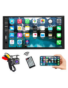 Estéreo de Coche Naifay Doble Din 7" MP5 Bluetooth con Cámara