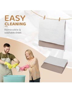 Cuna Lateral JOYMOR 3 en 1 Beige - Cuna, Parque Infantil y Cama de Viaje 2