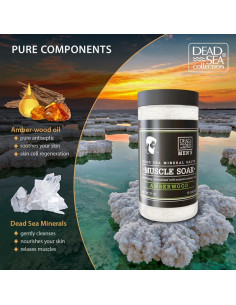 Sales de Baño del Mar Muerto Crystalline 1.05 Kg - Madera Ámbar 2