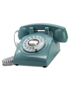 Teléfono Rotativo Vintage Opis T60cab Azul 99.7g