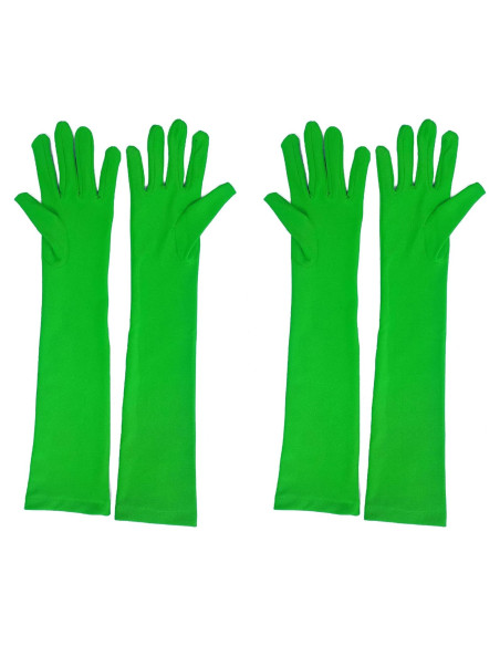 Guantes Chromakey 7Tek Verde Ajustados para Fotografía y Video