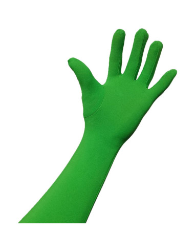 Guantes Chromakey 7Tek Verde Ajustados para Fotografía y Video