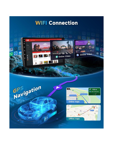 Radio de Coche Android 10.1" METEESER para Honda Accord 2003-2007