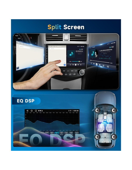 Radio de Coche Android 10.1" METEESER para Honda Accord 2003-2007