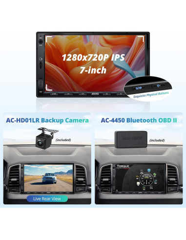 Estéreo de Coche Android 7" Yufeng A5 con Cámara Reversa