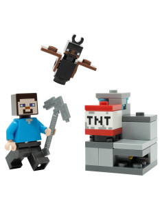 Minifigura LEGO Steve Minecraft con TNT - 5 cm - 6+