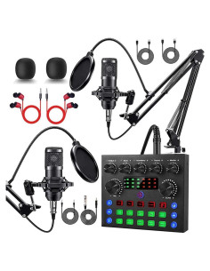 Paquete de Podcast ALSO GO para 2 Personas, Micrófonos BM-800