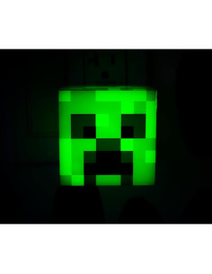Luz Nocturna Creeper Minecraft LED con Sensor Automático 18cm 2
