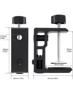 Abrazadera de Escritorio RTNLIT para Micrófono 12MM Metal 8.3cm 2