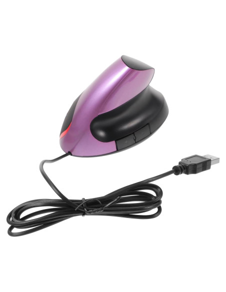 Ratón Vertical Ergonómico DOITOOL USB 5 Botones Púrpura
