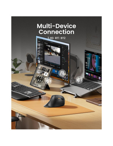 Kit Ergonómico: Ratón ProtoArc EM11 NL + Silla EC200