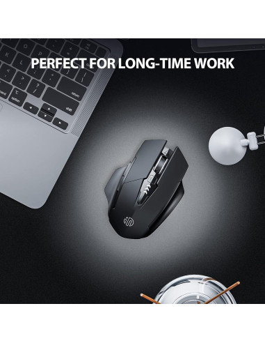 Ratón Inphic Inalámbrico Recargable 2400 DPI Ergonómico