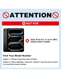 Funda Teclado Mágico Jibrealg para iPad Air/Pro 11" Negro 2