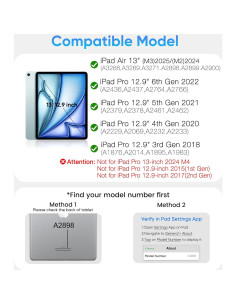 Funda de Teclado doqo Magic para iPad Pro 12.9 y Air 13 2