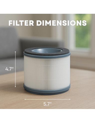 Filtro HEPA Nispira AP-T10 3-En-1 Carbono Activado - 2 Unidades