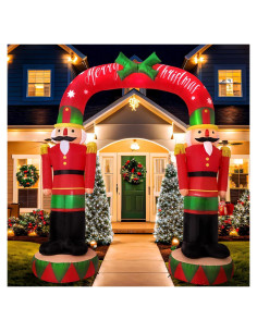 Arco Inflable de Navidad 2.44m NuestraCalidez con Luces LED