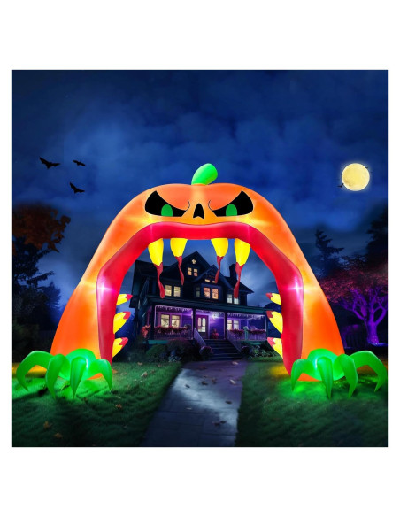 Arco Inflable Halloween TURNMEON 4.0 m Calabaza Gigante