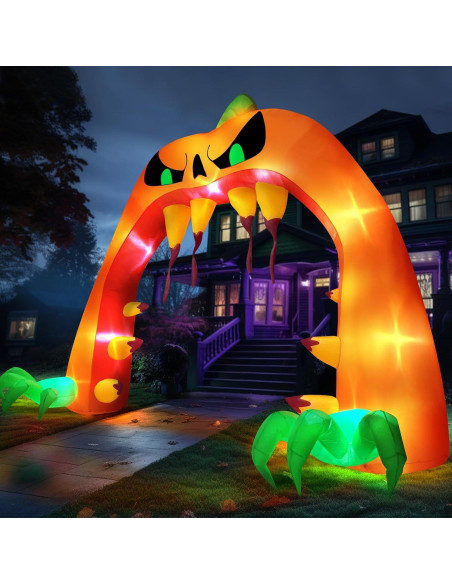 Arco Inflable Halloween TURNMEON 4.0 m Calabaza Gigante