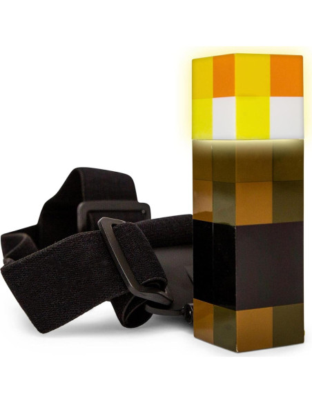 Linterna Frontal Minecraft Brownstone Ukonic 10.16 cm Ajustable