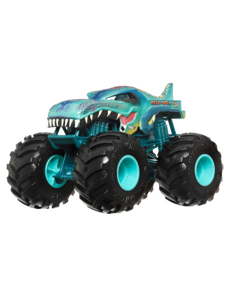 Camión Monstruo Hot Wheels JDR03 1:24 Metal Fundido Ruedas Gigantes