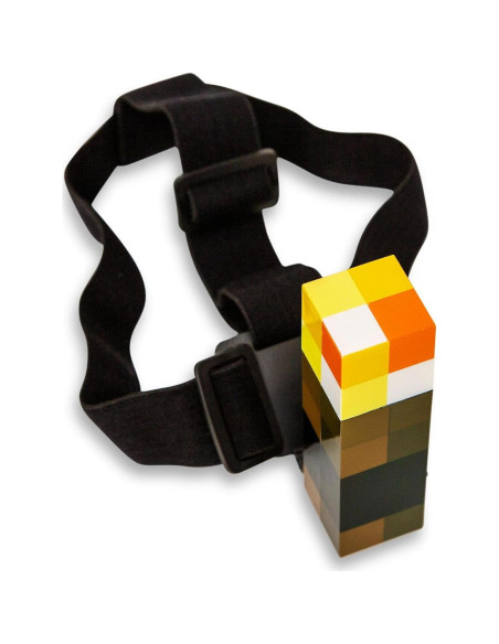 Linterna Frontal Minecraft Brownstone Ukonic 10.16 cm Ajustable