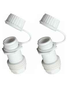 Tapón de desagüe roscado Igloo - Paquete de 2 unidades