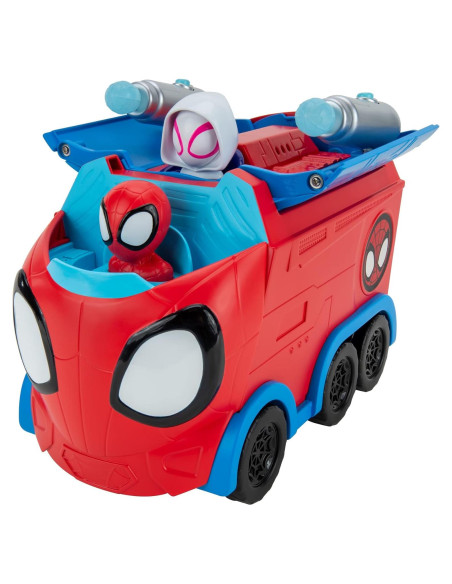 Camión de Lanzamiento de Telaraña Marvel Spidey 3-en-1 20 cm