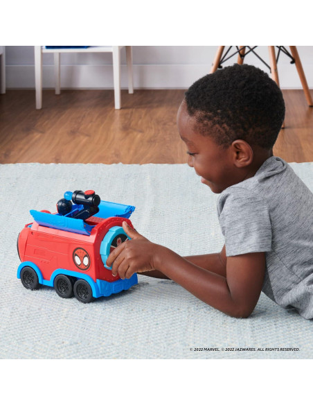 Camión de Lanzamiento de Telaraña Marvel Spidey 3-en-1 20 cm