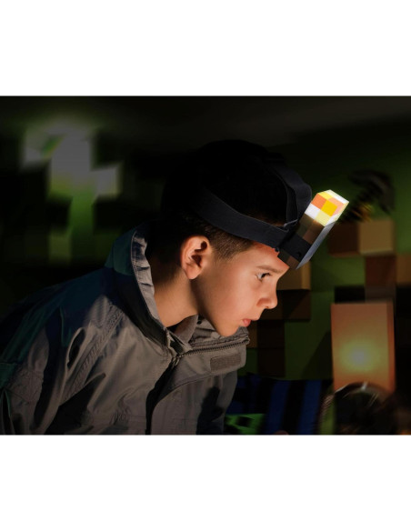 Linterna Frontal Minecraft Brownstone Ukonic 10.16 cm Ajustable