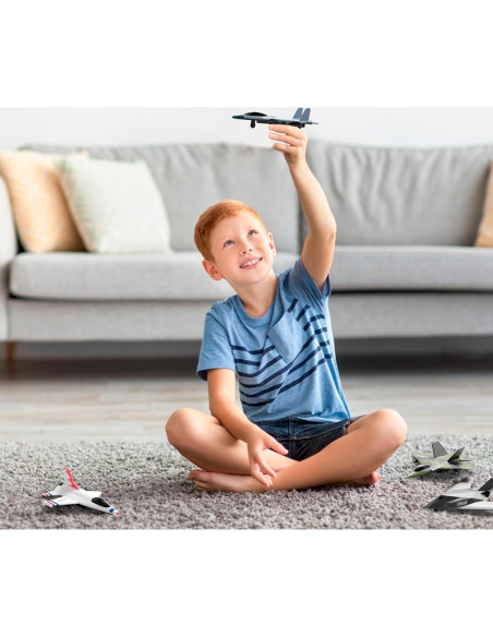 Juego de 4 Jets de Combate Lollipop - Aviones de Metal Juego de 4 Jets de Combate Lollipop - Aviones de Metal