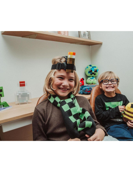 Linterna Frontal Minecraft Brownstone Ukonic 10.16 cm Ajustable