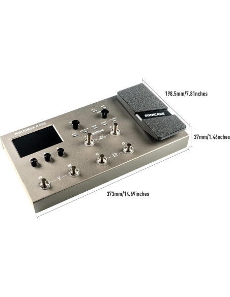 Pedal de Efectos de Guitarra Sonicake Matribox II Pro - 240+ Efectos