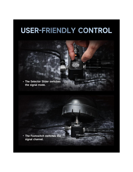 Pedal Interruptor ABY Donner AB True Bypass 9V 249g