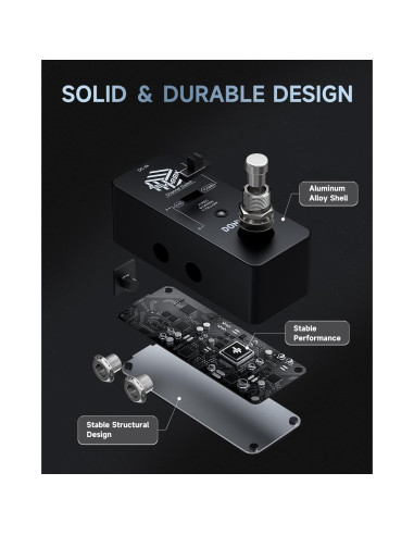 Pedal Interruptor ABY Donner AB True Bypass 9V 249g