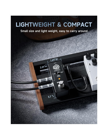 Pedal Interruptor ABY Donner AB True Bypass 9V 249g