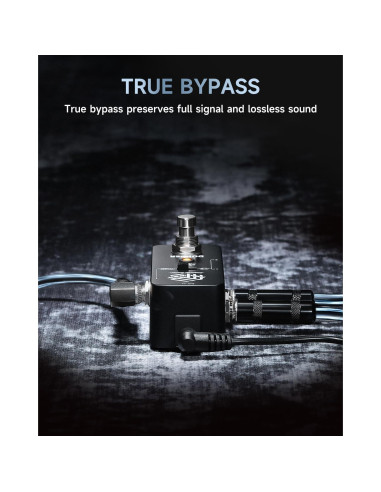 Pedal Interruptor ABY Donner AB True Bypass 9V 249g