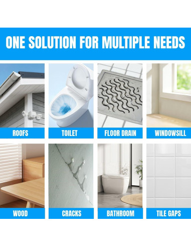 Sellador Impermeable Claro Meuvcol 21 Oz para Baño y Madera