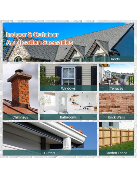 Sellador Impermeable Transparente Tkaimy 32oz para Techos y Paredes