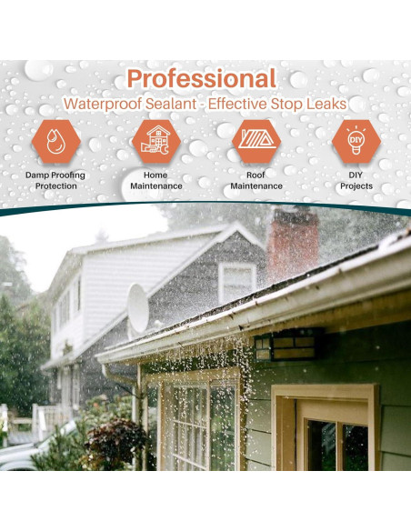 Sellador Impermeable Transparente Tkaimy 32oz para Techos y Paredes