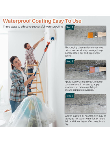 Sellador Impermeable Transparente Tkaimy 32oz para Techos y Paredes